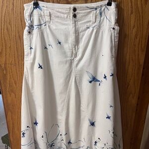 PILCRO x Manel Villalonga Sailcloth Maxi Skirt Anthropologie 14